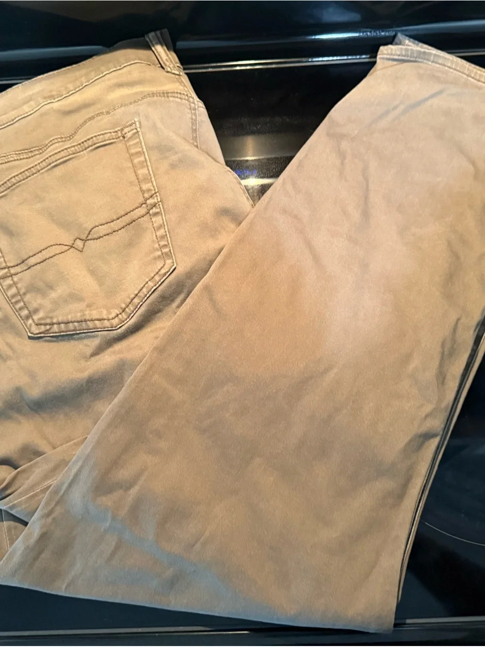 Y2K Lucky Brand 121 Heritage Slim Jeans Mens 40x30 Brown Stretch Twill Pants